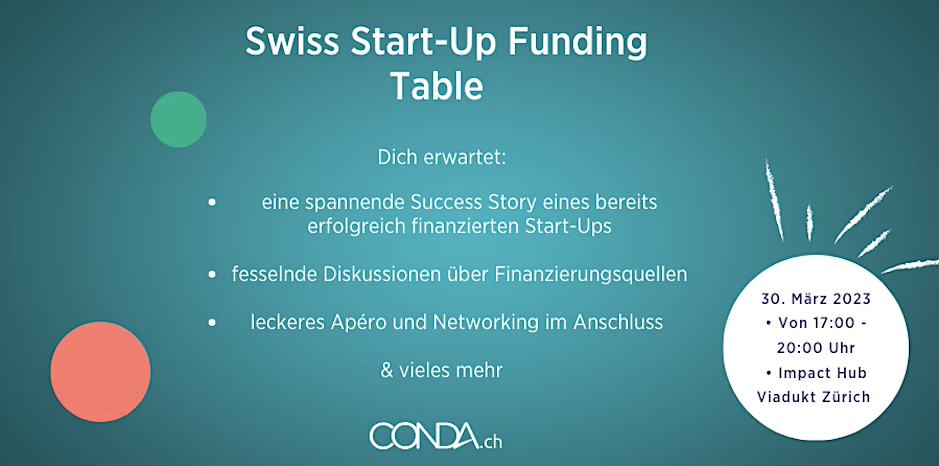 Conda.ch Event Roundtable für Start-ups