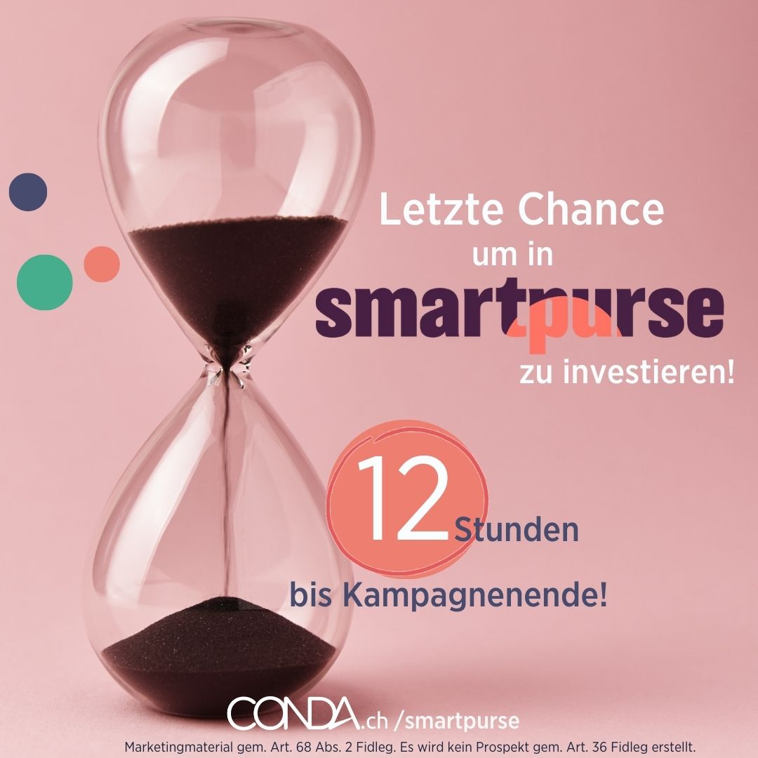 SmartPurse Crowdinvesting Kampagne bei Conda.ch letzte Chance zu investieren