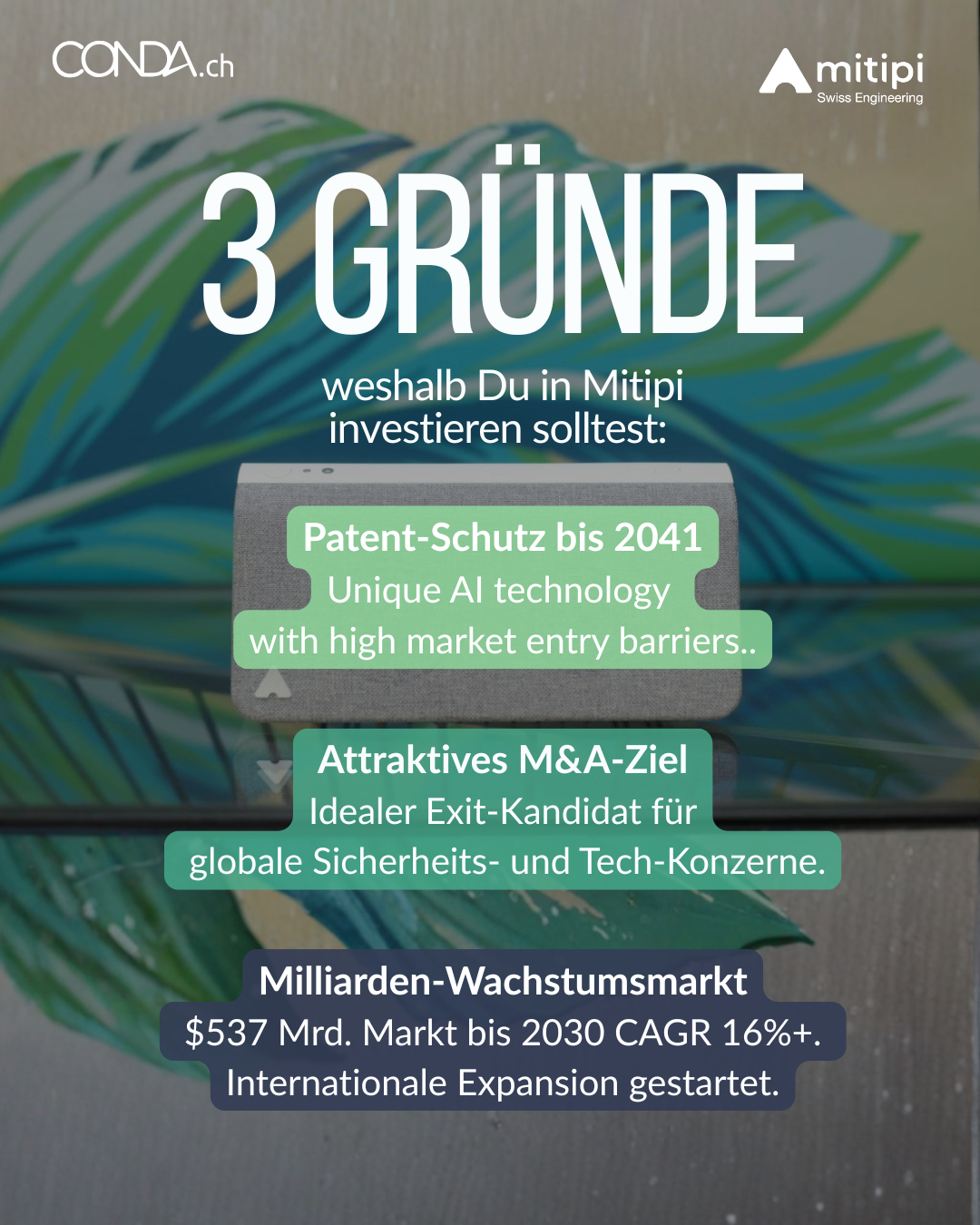 conda.ch Mitipi crowdinvesting