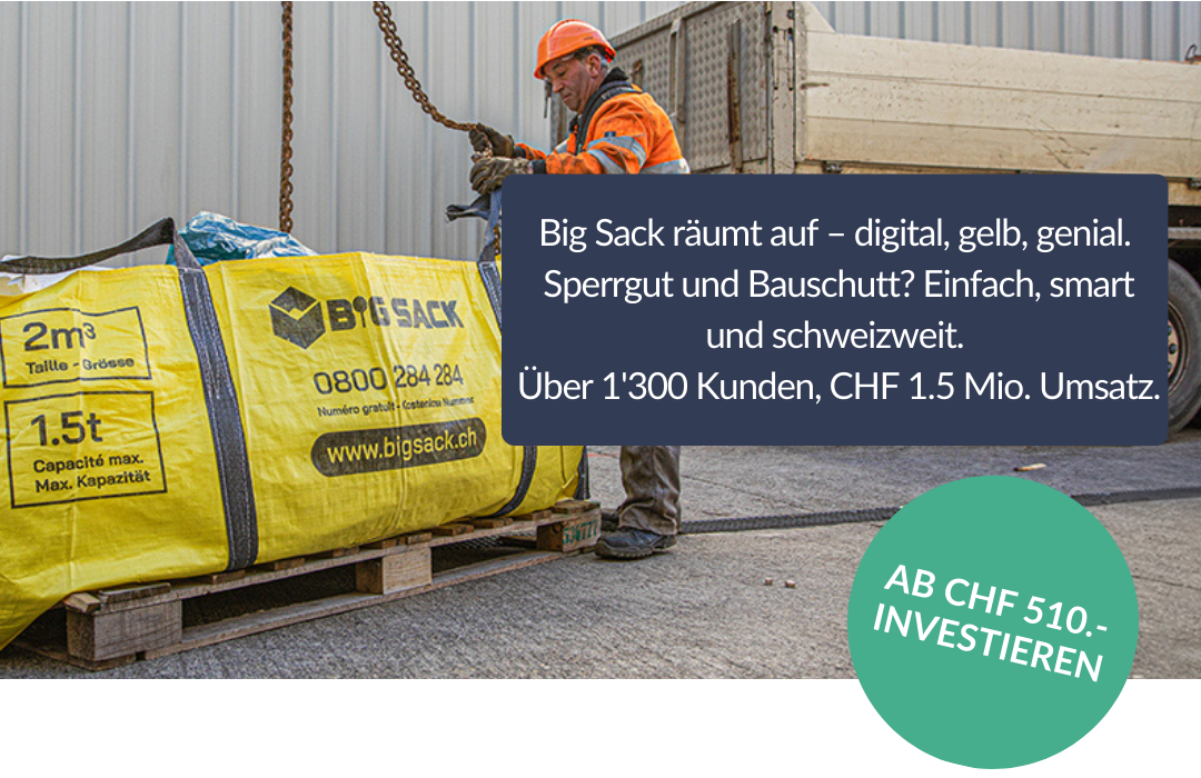 Crowdinvesting campaign von BigSack auf conda.ch