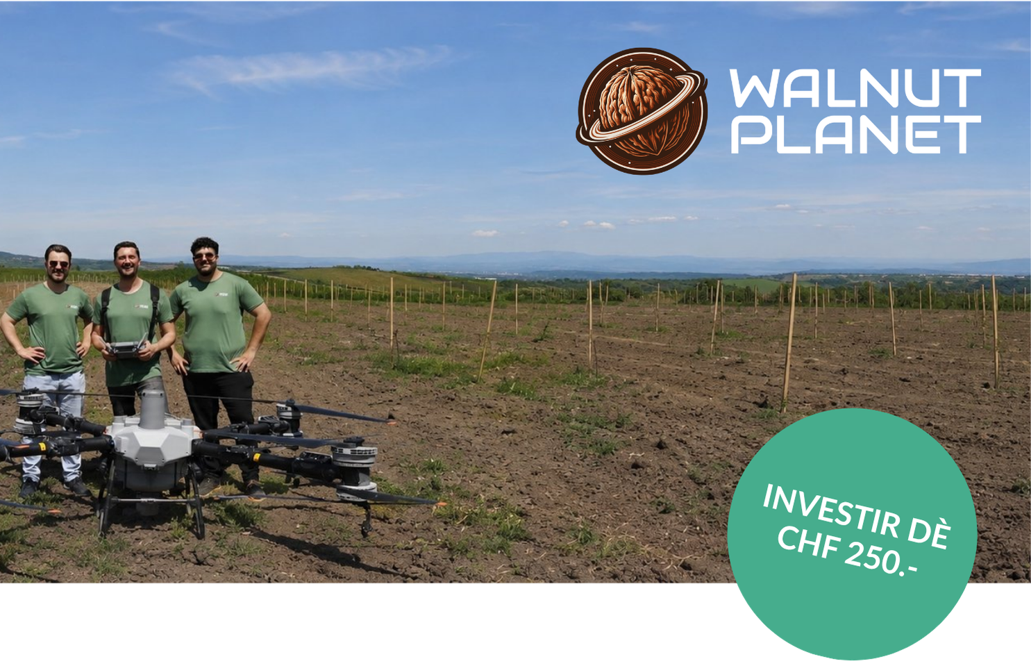 Campagne de financement participatif de Walnut Planet sur CONDA.ch